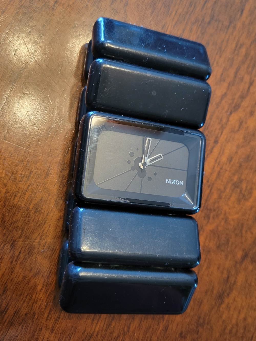 Nixon Women The Vega Black Rectangular Watch